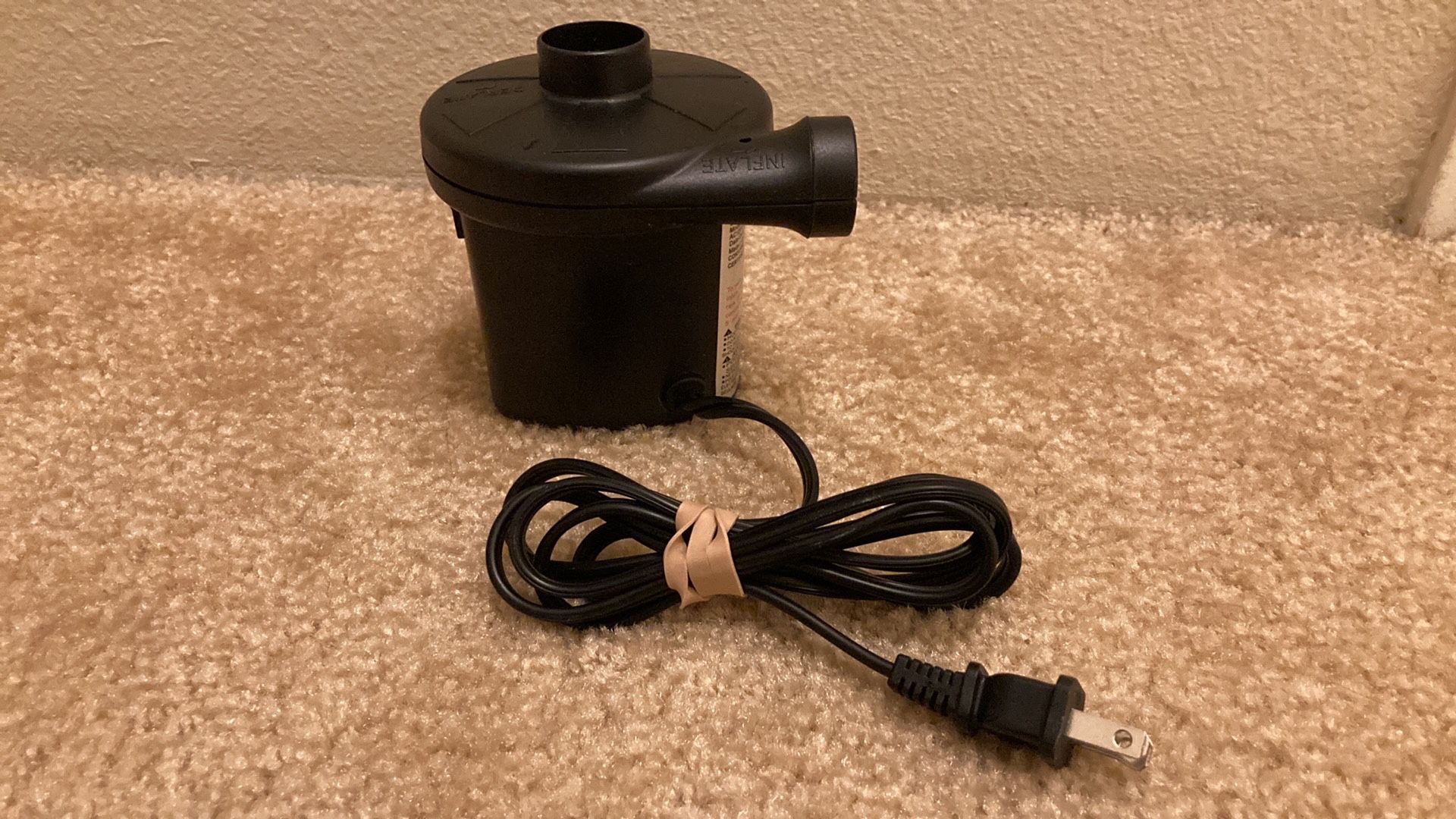 Electric Wall Outlet Air Pump for Inflatable Mattresses, Beds, Pool Float Inner Tube Raft Lounges