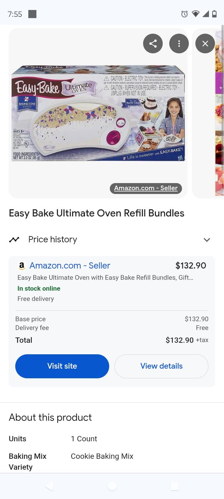 New DELUXE EASY BAKE OVEN IN BOX