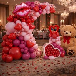Valentine’s Balloon Garland 