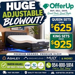 🔥 CLEARANCE SALE on New Adjustable Beds! All Sizes – King, Queen, Split King & More! 🔥