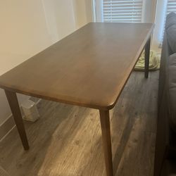 Table (6ft by 3ft) And 4 Chairs 