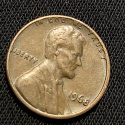 1968 US Lincoln Penny 