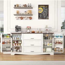 65" Buffet Sideboard Cabinet 