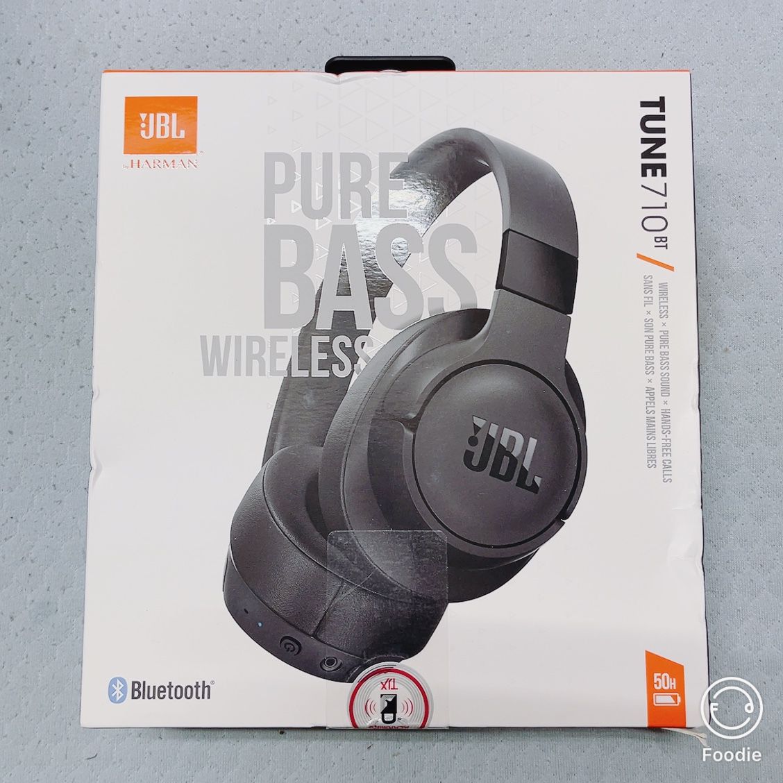 JBL Tune 710BT Wireless Over-Ear - Bluetooth Headphones with Microphone, 50H Battery, Hands-Free Calls, Portable (Black)