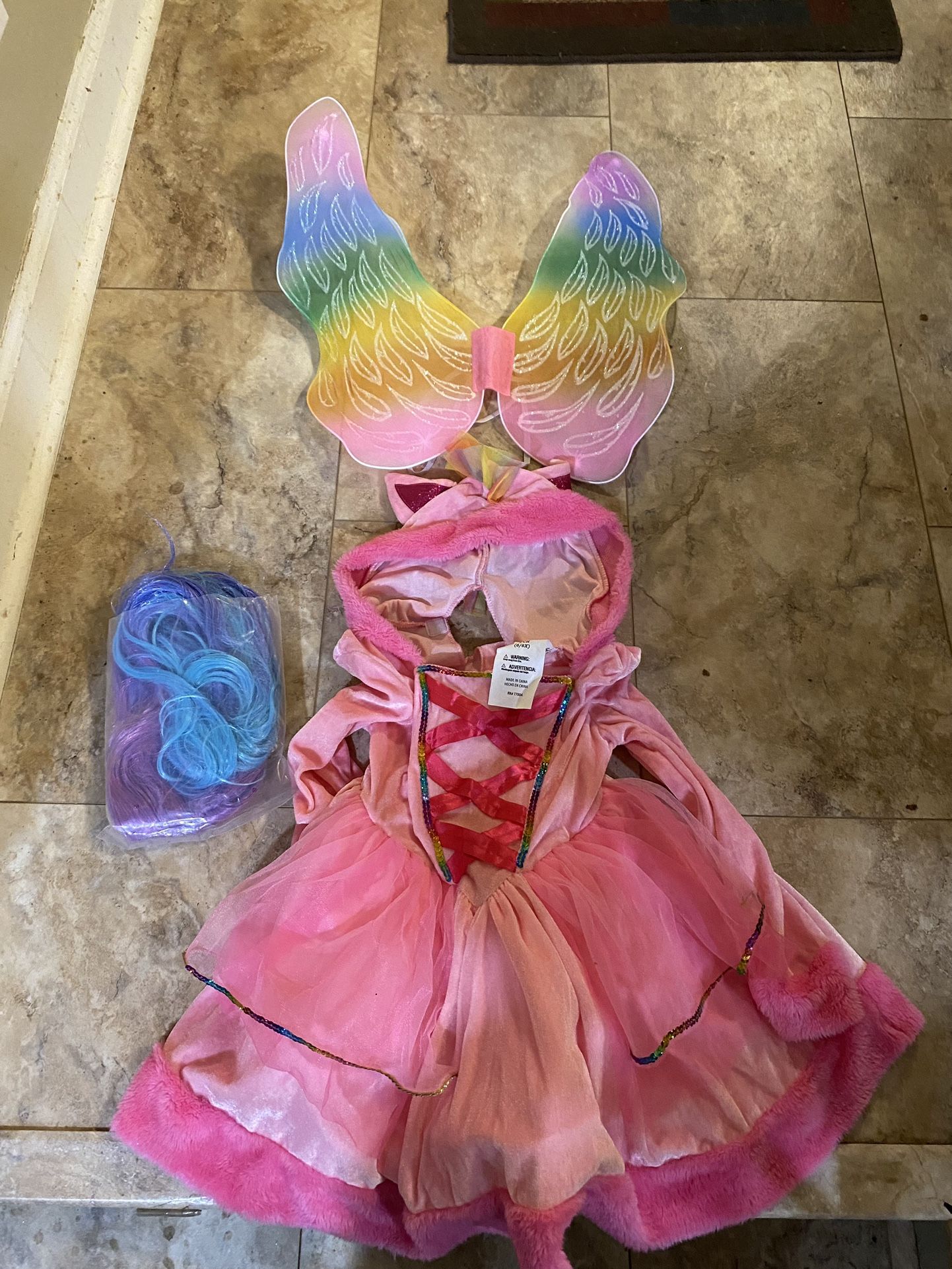 Unicorn Halloween Outfit For Girls, Size-6/6X