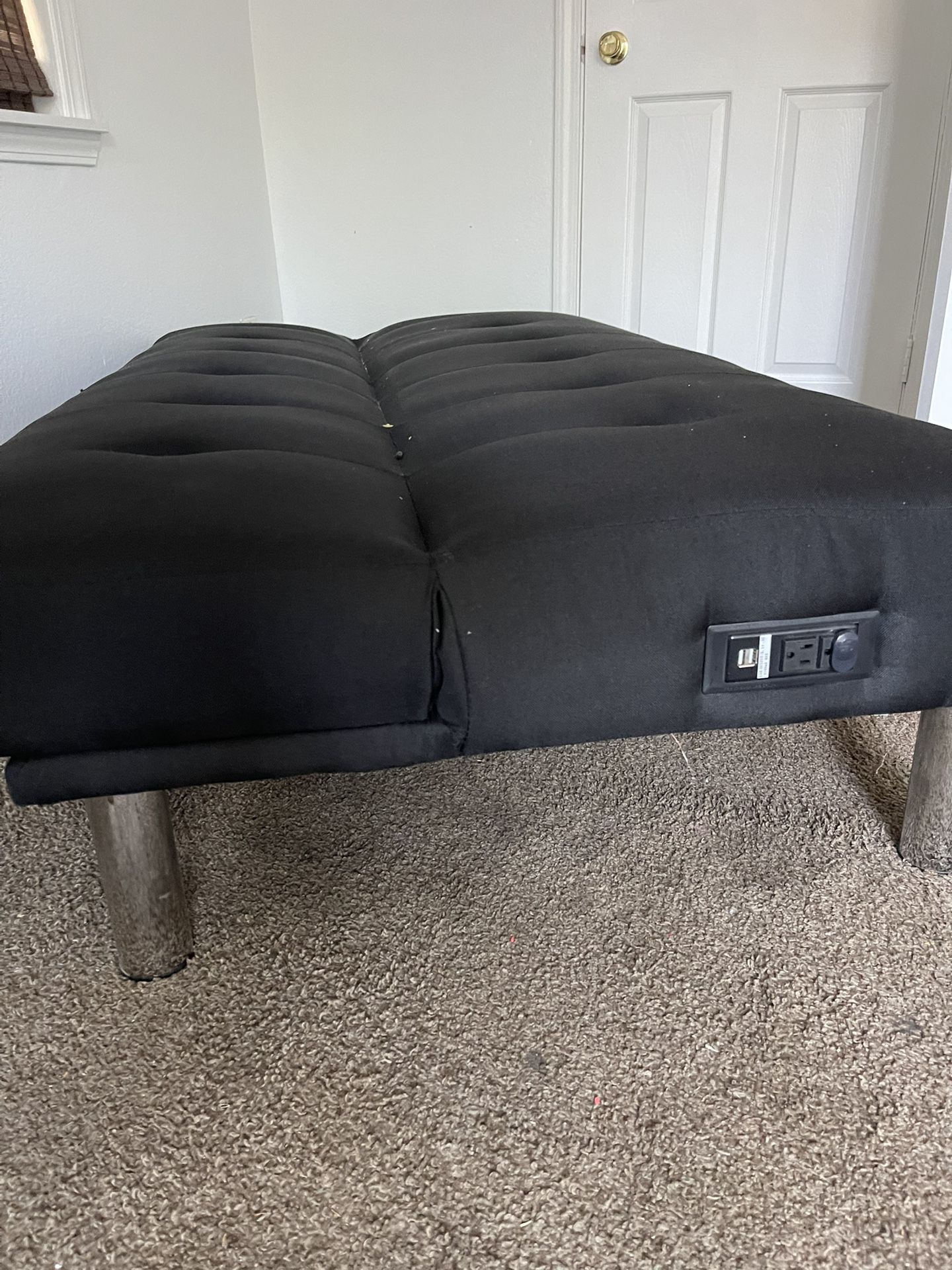 foldable couch with outlets