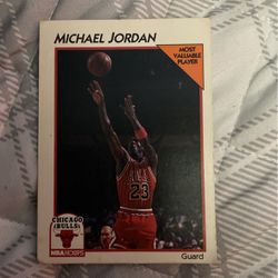 Michael Jordan Most Valuable Player Card