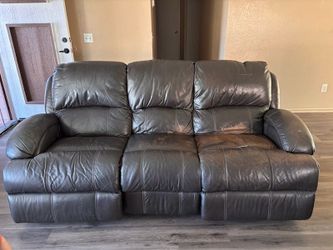 Free couches leather reclining