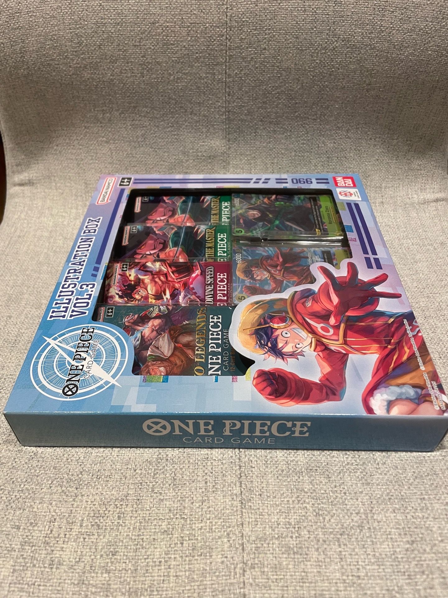 one piece card game illustration box vol. 3 TCG Vol and 2 Legacy of the Master booster packs One Piece TCG Illustration Box