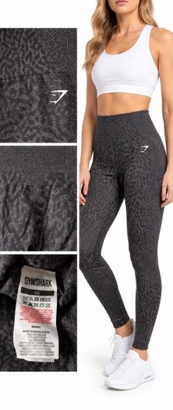 Gymshark Adapt Animal Seamless Leggings Charcoal XS