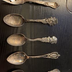 Vintage Famous Jeweler Silver Spoons.