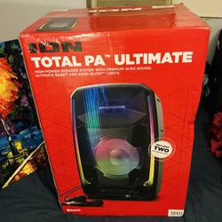 ION (Total PA Ultimate) - 650W - Bluetooth PA Speaker System w/ Mic, LED Lights, Bluetooth, Stand Etc.