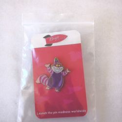 Disney Cheshire Cat in an eggplant outfit Pin