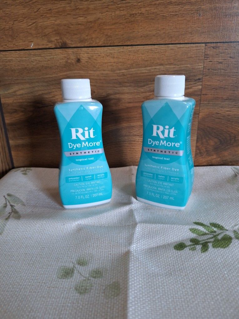 Rit Dye-2 Bottles-Brand New, Sealed Tropical Teal