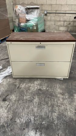 2-Drawer Lateral File Cabinet with Wood Top