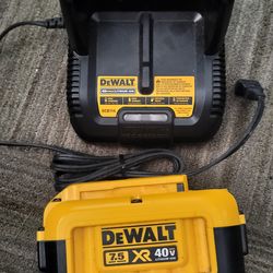 DeWalt 40V battery 7.5 AH and charger