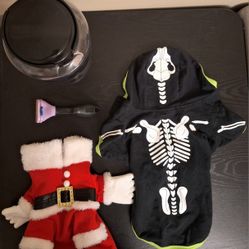 PET ESSENTIALS BUNDLE - COSTUMES FURMINATOR BRUSH & TREAT STORAGE CONTAINER 