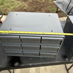 2 Metal Storage Drawers 