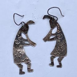 Kokopelli Sterling Earrings