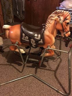 Spring rocking horse 1963 by Glazon inc