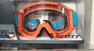 Photo Goggles motocross goggles, or for dirt bike even paintball wars, orange with clear lens.