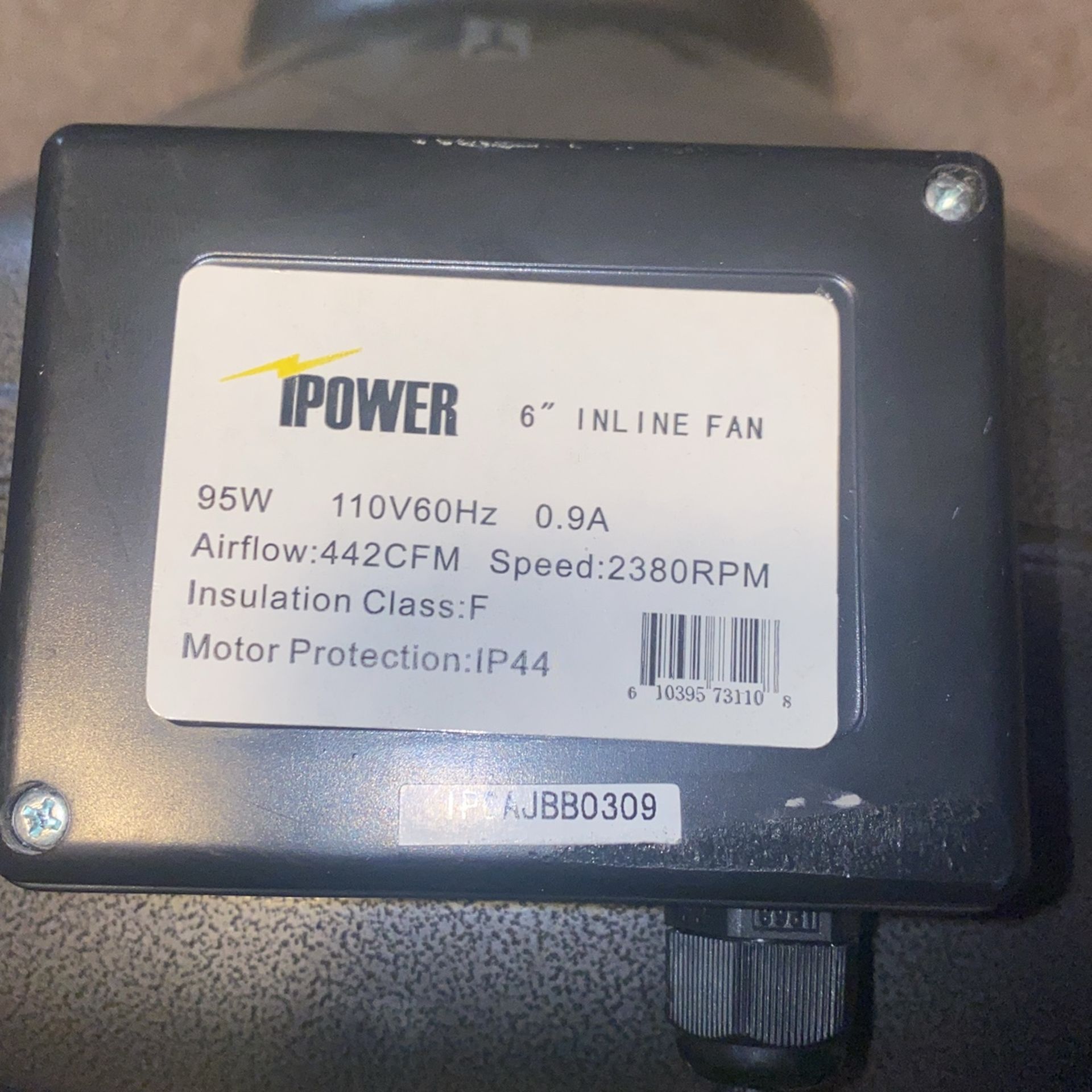 I power 6” In-line Fan