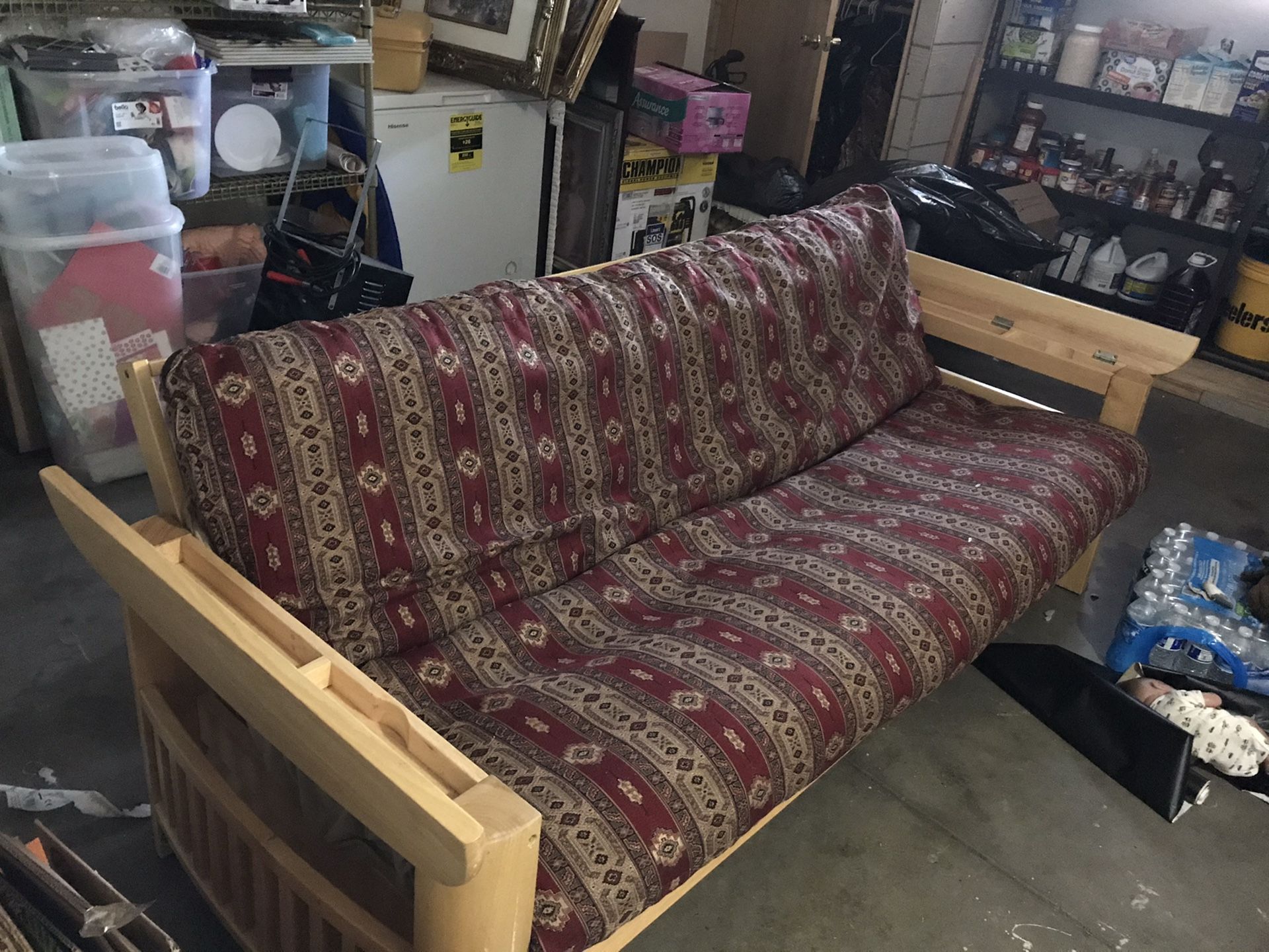 Wooden futon