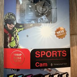 Sports Cam 1080P H.264 + Waterproof 1.5” LCD Screen