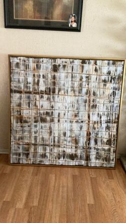 Uttermost Egyptian linen Gold Abstract Art