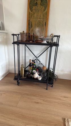 Black Bar Cart