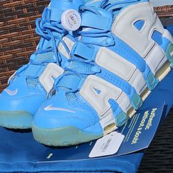 Nike Air More Uptempo 'University Blue' 921948-401 Size 11 RARE Pre Owned No Box