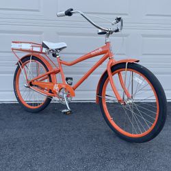 26 In - 3 Speeds Felt Bike Unisex Men’s  Women’s Bike Bicycle Beach Cruiser 
