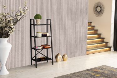 4-Tier Industrial Ladder Bookshelf – Modern Freestanding Display & Storage Shelf