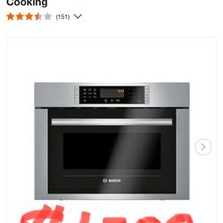 Bosch 500 Series 24 in. 1.6 cu. ft. Built-in Convection Speed Microwave in Stainless Steel with SpeedChef Cooking