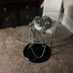 Glass Kitchen Table 