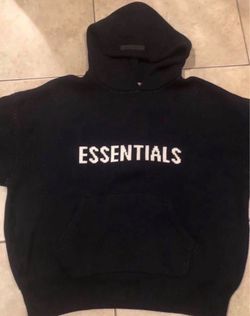 essentials knit hoodie