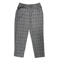 A New Day Gray Plaid Pull On Pants