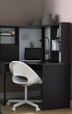 Corner Desk & Black Chair