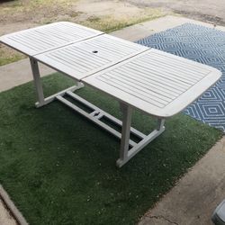 Teak Adjustable Table, Acacia Or Eucalyptus Teak Like Table,  Sold As TEAK