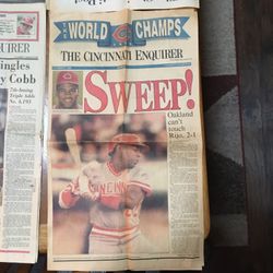 Cincinnati Reds - 1990 Sweep - Cincinnati Enquirer 