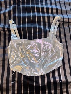 Metallic crop top