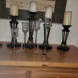 9 Nice Decorative Metal And Glass Candle Holders