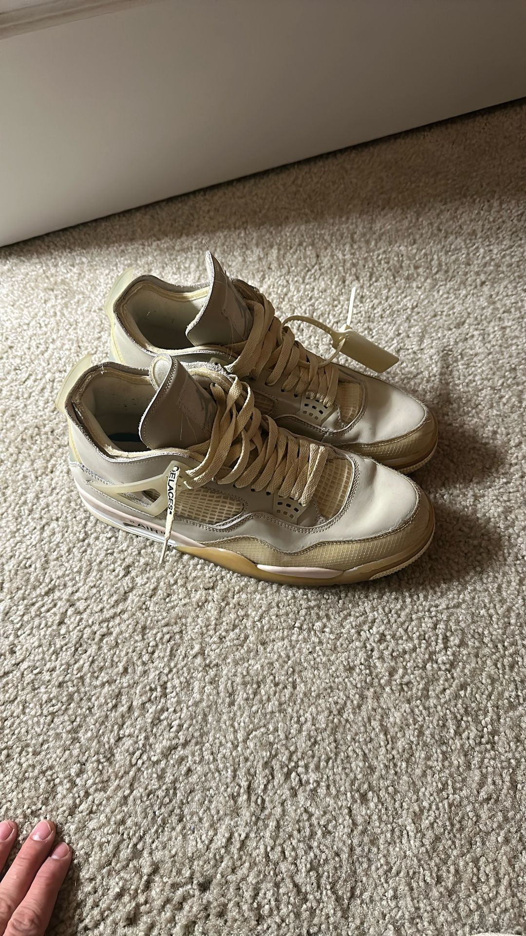 Jordan 4 Retro ‘Off-White Sail’ Men’s Size 11
