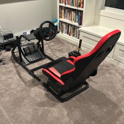 logitech g29 with pedals and shifter includes chair and stand 