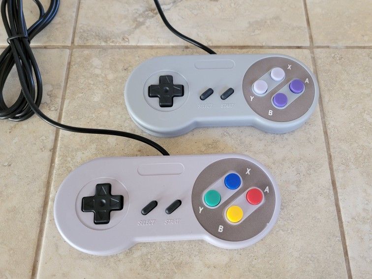 SNES Controllers (x2 Pack) - Super Nintendo Entertainment System