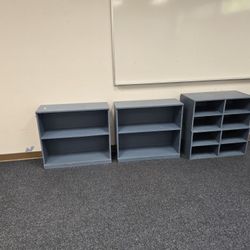 Light Blue Shelves/ Cubbies 