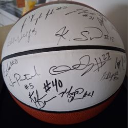 2008-2009 SDSU Aztecs team autographed basketball w/head coac