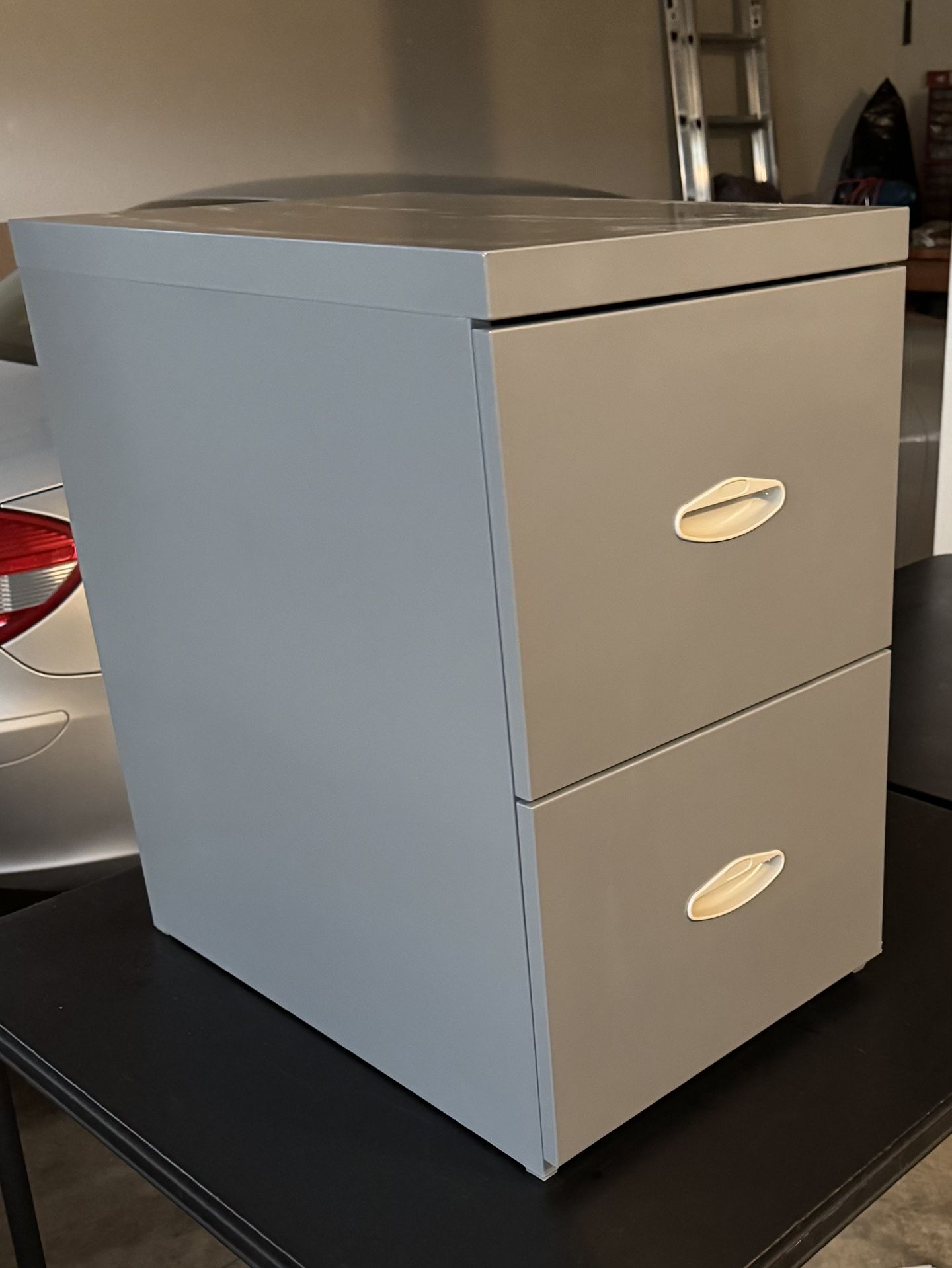 Filing Cabinet 2 Drawer Grey Office Quality