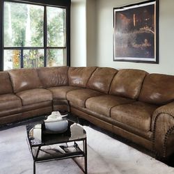Free Delivery Nubuck Creative Leather Sectional Couch 