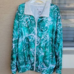 LADIES SIZE M LIGHTWEIGHT ZIPPERED JACKET by "SUNTERRA" ...EXCELLENT CONDITION 